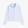 Camisa de crepe às riscas