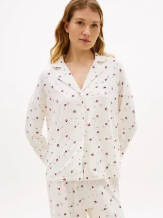 Camisa de dormir com estampado floral