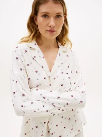 Camisa de dormir com estampado floral