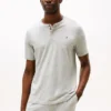 Camisa de dormir Henley em jersey camurçado Camisa de dormir Henley em jersey camurçado