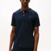 Camisa de dormir Henley em jersey camurçado Camisa de dormir Henley em jersey camurçado