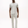 Camisa de dormir Henley em jersey camurçado Camisa de dormir Henley em jersey camurçado