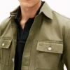 Camisa de gasa com efeito slub de corte regular