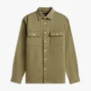 Camisa de gasa com efeito slub de corte regular