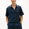 Camisa de lã leve de corte descontraído Camisa de lã leve de corte descontraído