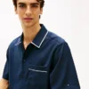 Camisa de lã leve de corte descontraído Camisa de lã leve de corte descontraído