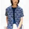 Camisa de linho com monograma em letra cursiva