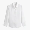 Camisa de linho de manga comprida Camisa de linho de manga comprida