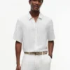 Camisa de linho misto com corte descontraído da New York Label