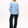 Camisa de popeline às riscas Tommy Jeans Camisa de popeline às riscas Tommy Jeans