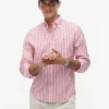 Camisa de riscas para todo o dia com corte regular Camisa de riscas para todo o dia com corte regular