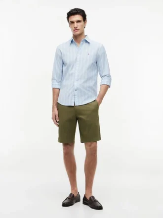 Camisa de riscas para todo o dia com corte regular