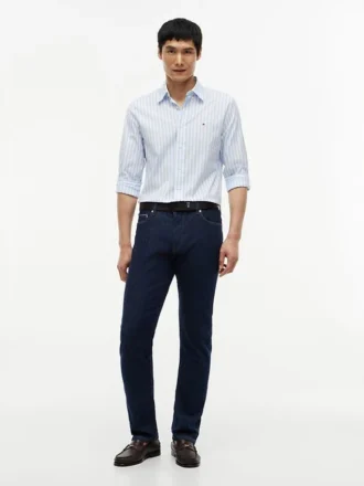 Camisa de riscas para todo o dia com corte regular