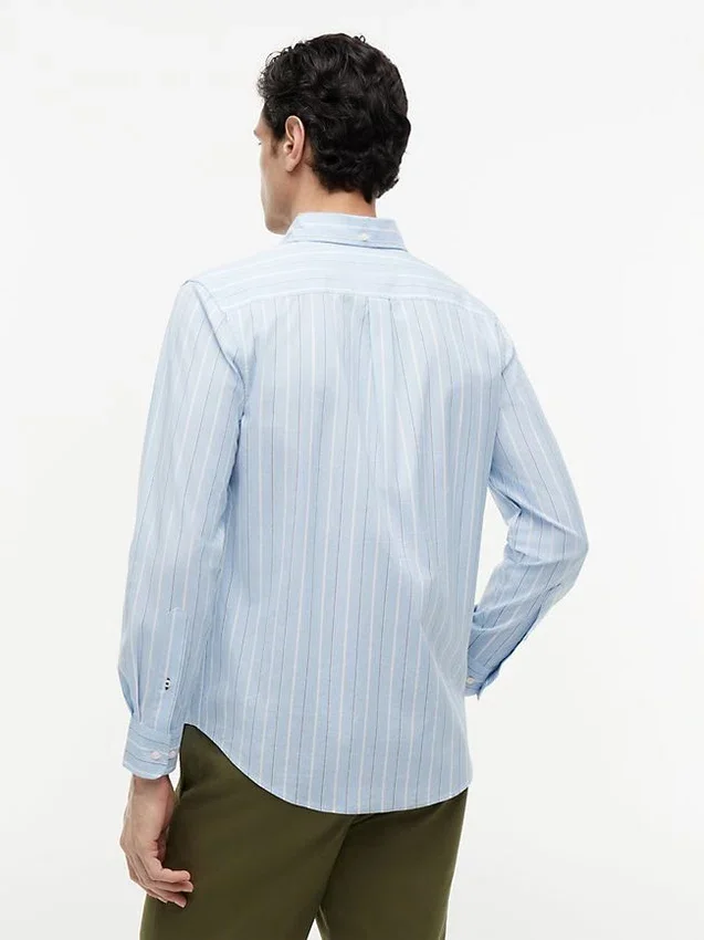 Camisa de riscas para todo o dia com corte regular Camisa de riscas para todo o dia com corte regular