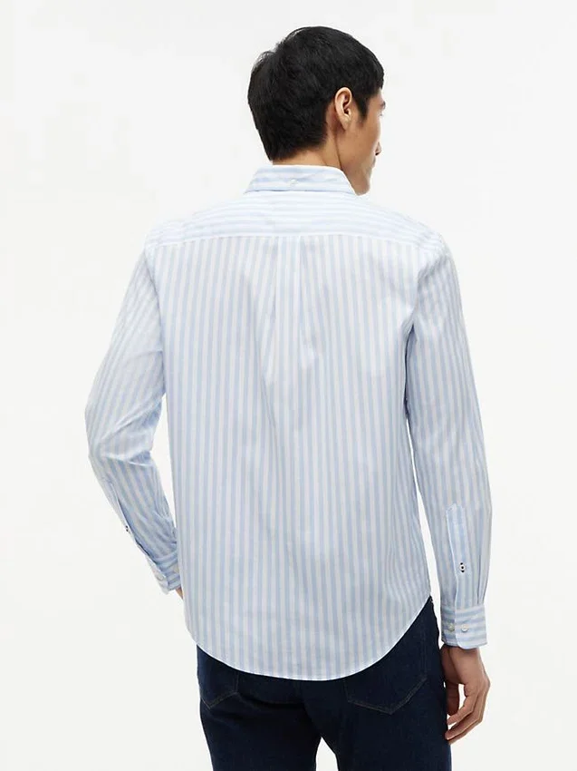Camisa de riscas para todo o dia com corte regular Camisa de riscas para todo o dia com corte regular