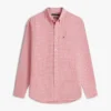 Camisa de sarja escovada com padrão xadrez e corte regular Camisa de sarja escovada com padrão xadrez e corte regular
