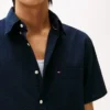 Camisa de seersucker de corte regular Camisa de seersucker de corte regular