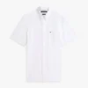 Camisa de seersucker de corte regular Camisa de seersucker de corte regular
