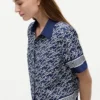 Camisa de voile com monograma em letra cursiva Camisa de voile com monograma em letra cursiva