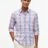 Camisa de xadrez de corte regular para o dia a dia