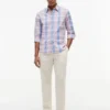 Camisa de xadrez de corte regular para o dia a dia