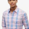 Camisa de xadrez de corte regular para o dia a dia