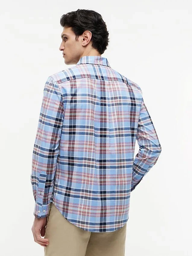 Camisa de xadrez de corte regular para o dia a dia Camisa de xadrez de corte regular para o dia a dia