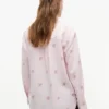 Camisa em mistura de linho com monograma por toda a peça Camisa em mistura de linho com monograma por toda a peça