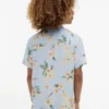 Camisa infantil com estampado floral