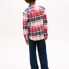 Camisa infantil de oxford elástica xadrez Camisa infantil de oxford elástica xadrez