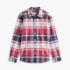 Camisa infantil de oxford elástica xadrez Camisa infantil de oxford elástica xadrez