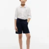 Camisa infantil em mistura de linho e algodão