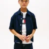 Camisa infantil em seersucker