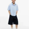 Camisa infantil em seersucker