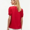 Camisa leve com franzido Camisa leve com franzido