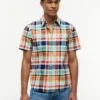Camisa Madras Oxford de corte regular