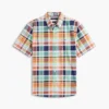 Camisa Madras Oxford de corte regular