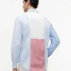 Camisa Oxford com blocos de cor e corte regular Camisa Oxford com blocos de cor e corte regular