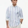Camisa Oxford com monograma e corte clássico Camisa Oxford com monograma e corte clássico