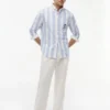 Camisa Oxford com monograma e corte clássico Camisa Oxford com monograma e corte clássico