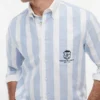 Camisa Oxford com monograma e corte clássico Camisa Oxford com monograma e corte clássico