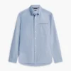 Camisa Oxford de bolso com riscas e corte regular Camisa Oxford de bolso com riscas e corte regular