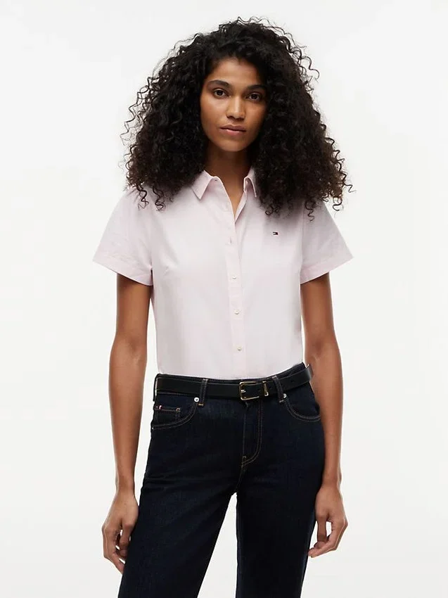 Camisa Oxford de manga curta Camisa Oxford de manga curta