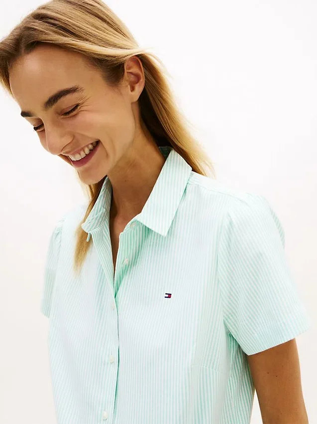 Camisa Oxford de manga curta Camisa Oxford de manga curta