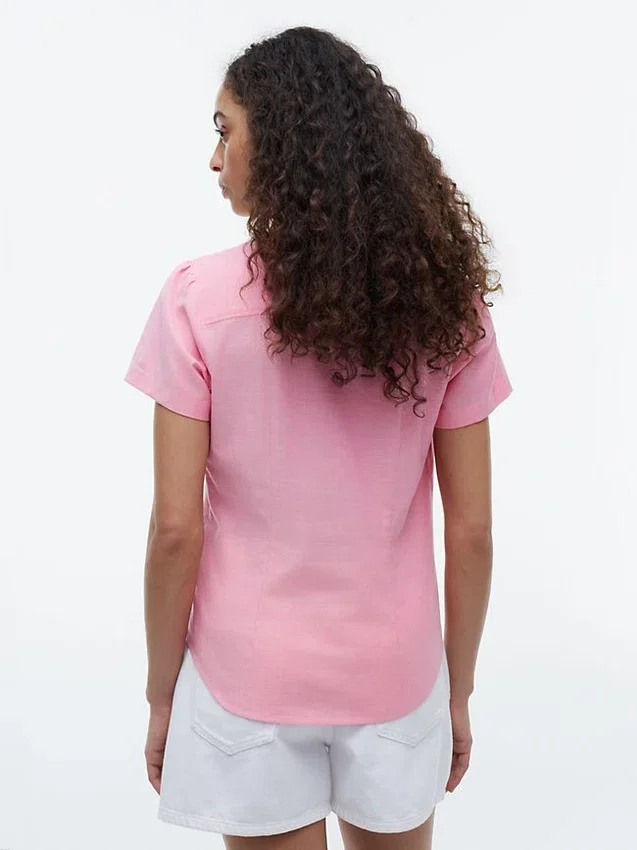 Camisa Oxford de manga curta Camisa Oxford de manga curta