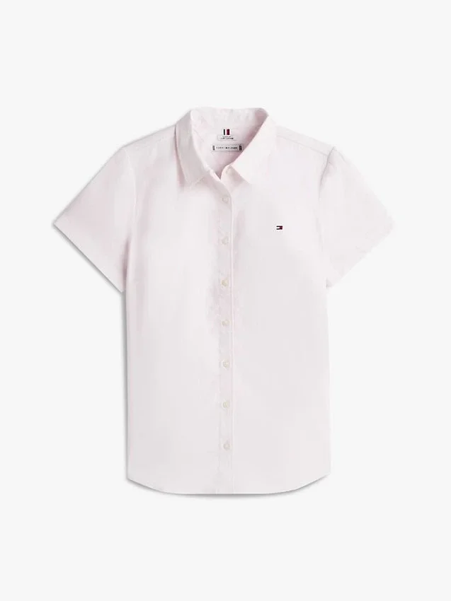 Camisa Oxford de manga curta Camisa Oxford de manga curta