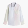 Camisa Oxford elástica com riscas mistas Camisa Oxford elástica com riscas mistas