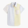 Camisa Oxford elástica com riscas mistas Camisa Oxford elástica com riscas mistas