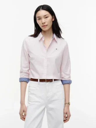 Camisa Oxford elástica de corte regular