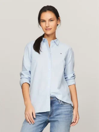 Camisa Oxford elástica de corte regular